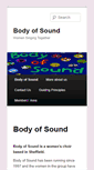 Mobile Screenshot of bodyofsound.org