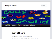 Tablet Screenshot of bodyofsound.org